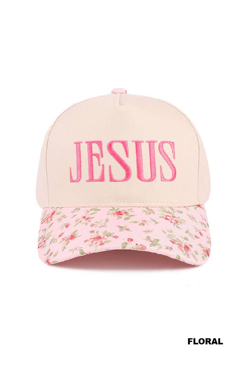 Jesus two tone canvas Ballcap