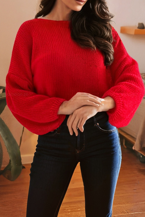 Bow Detail Backless Sweater