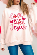 'Love like Jesus' Mock Neck Sweatshirt