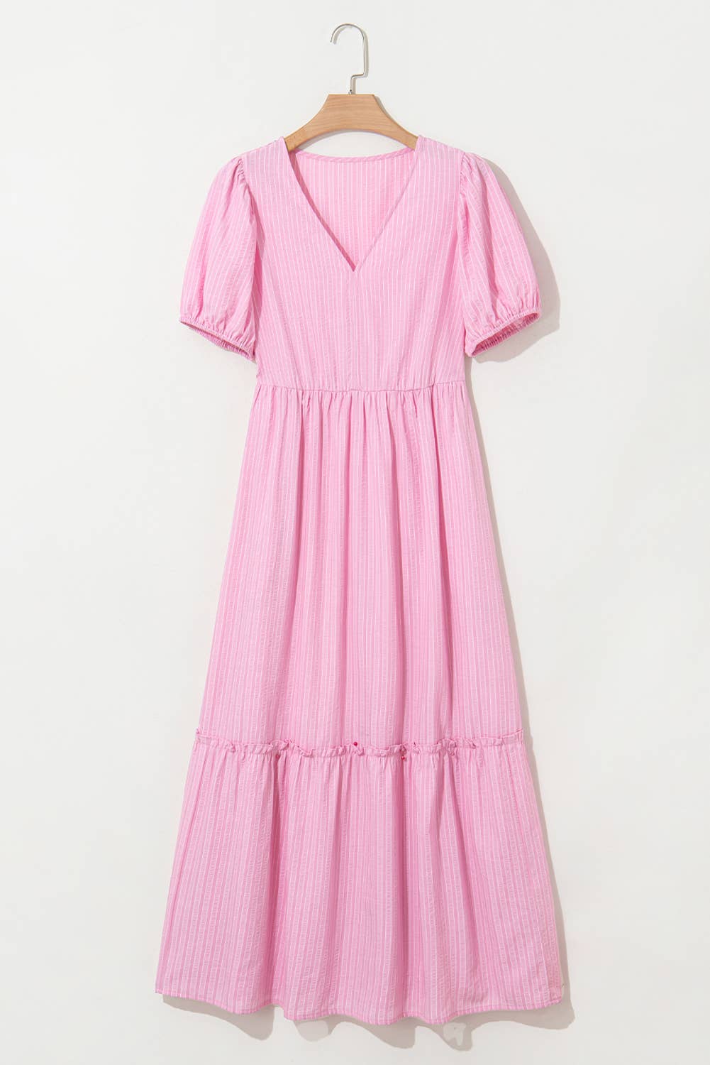 Barbie Pink Puff Sleeve Maxi Dress