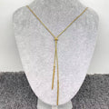 Minimalist 18K Golden Stainless Steel Lariat Necklace - FGS