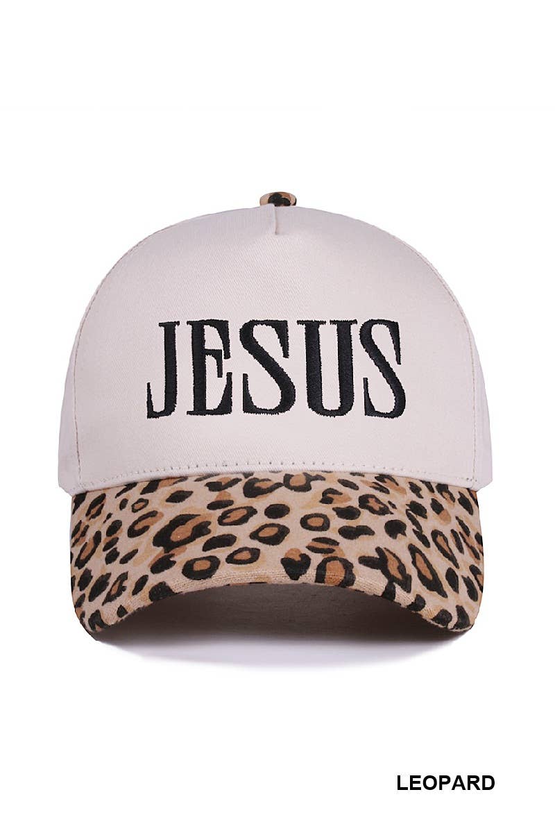 Jesus two tone canvas Ballcap