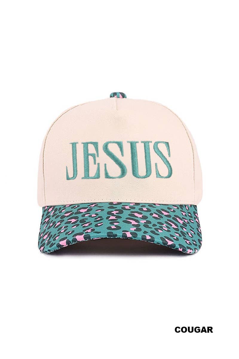 Jesus two tone canvas Ballcap