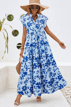 Flutter Sleeve Maxi Dress