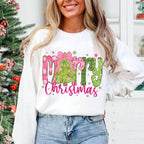 Merry Christmas Sweatshirt - White
