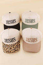 Jesus two tone canvas Ballcap