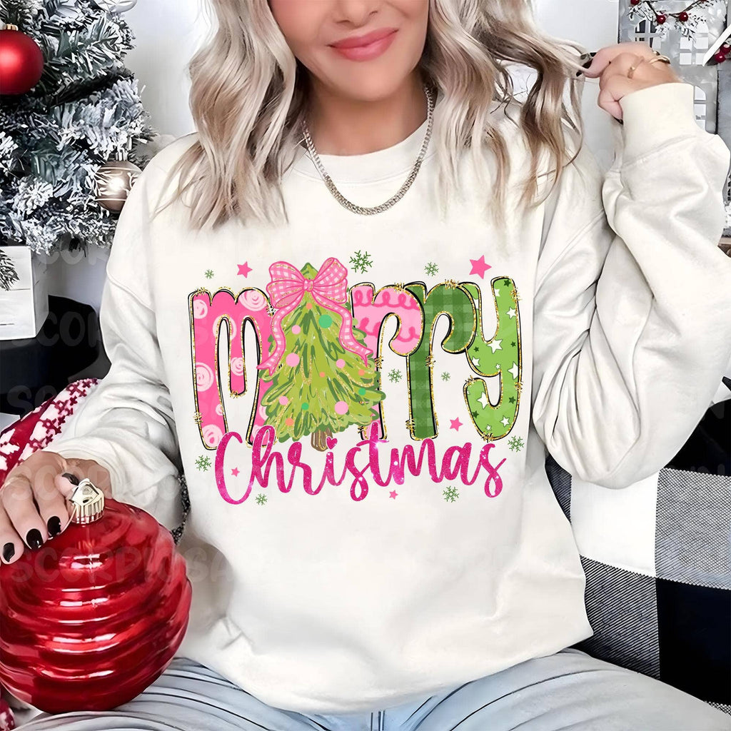 Merry Christmas Sweatshirt - White