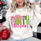 Merry Christmas Sweatshirt - White