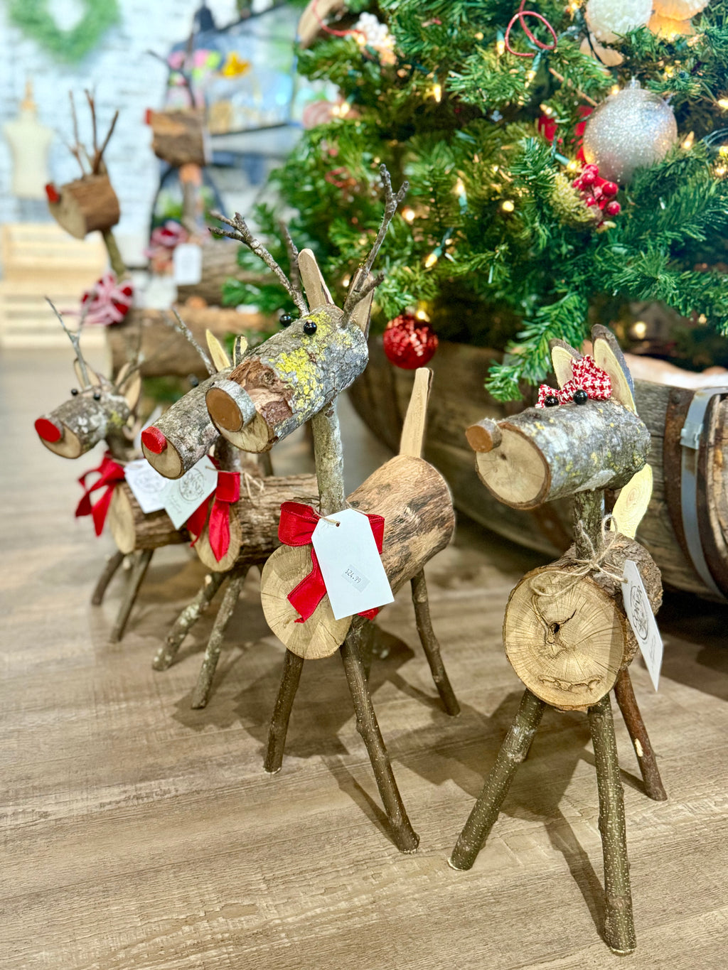 Handmade Wooden Reindeer (3 sizes)