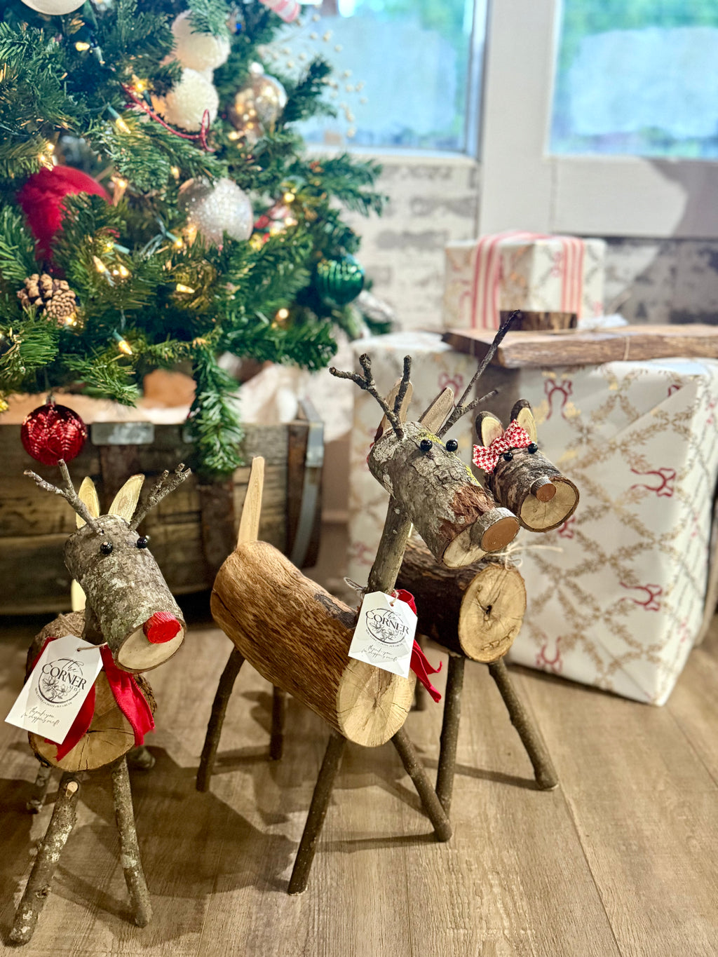 Handmade Wooden Reindeer (3 sizes)