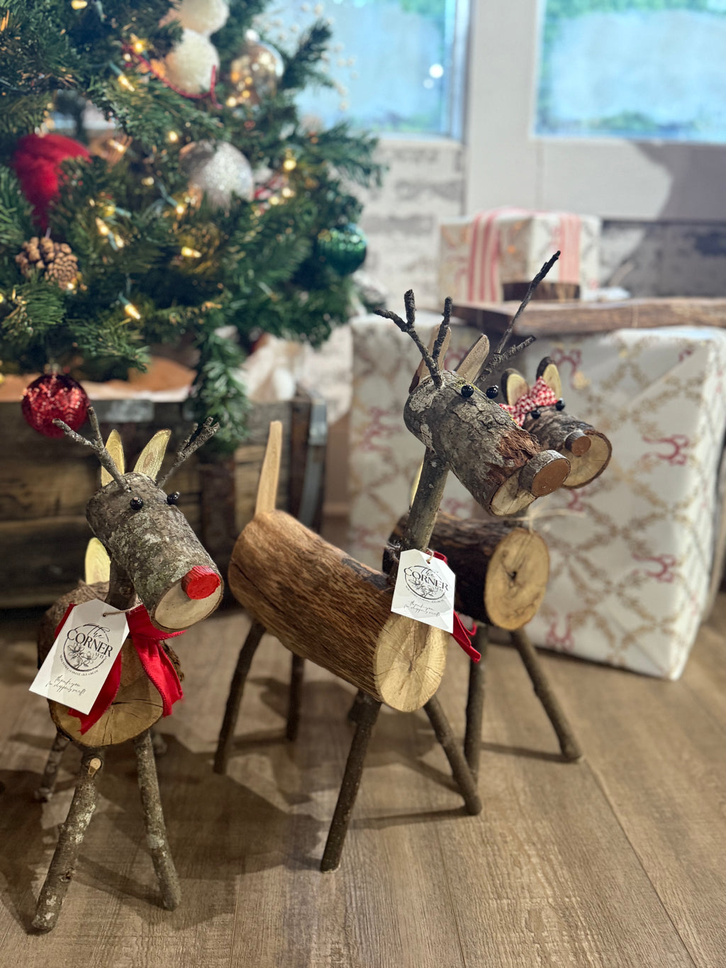 Handmade Wooden Reindeer (3 sizes)