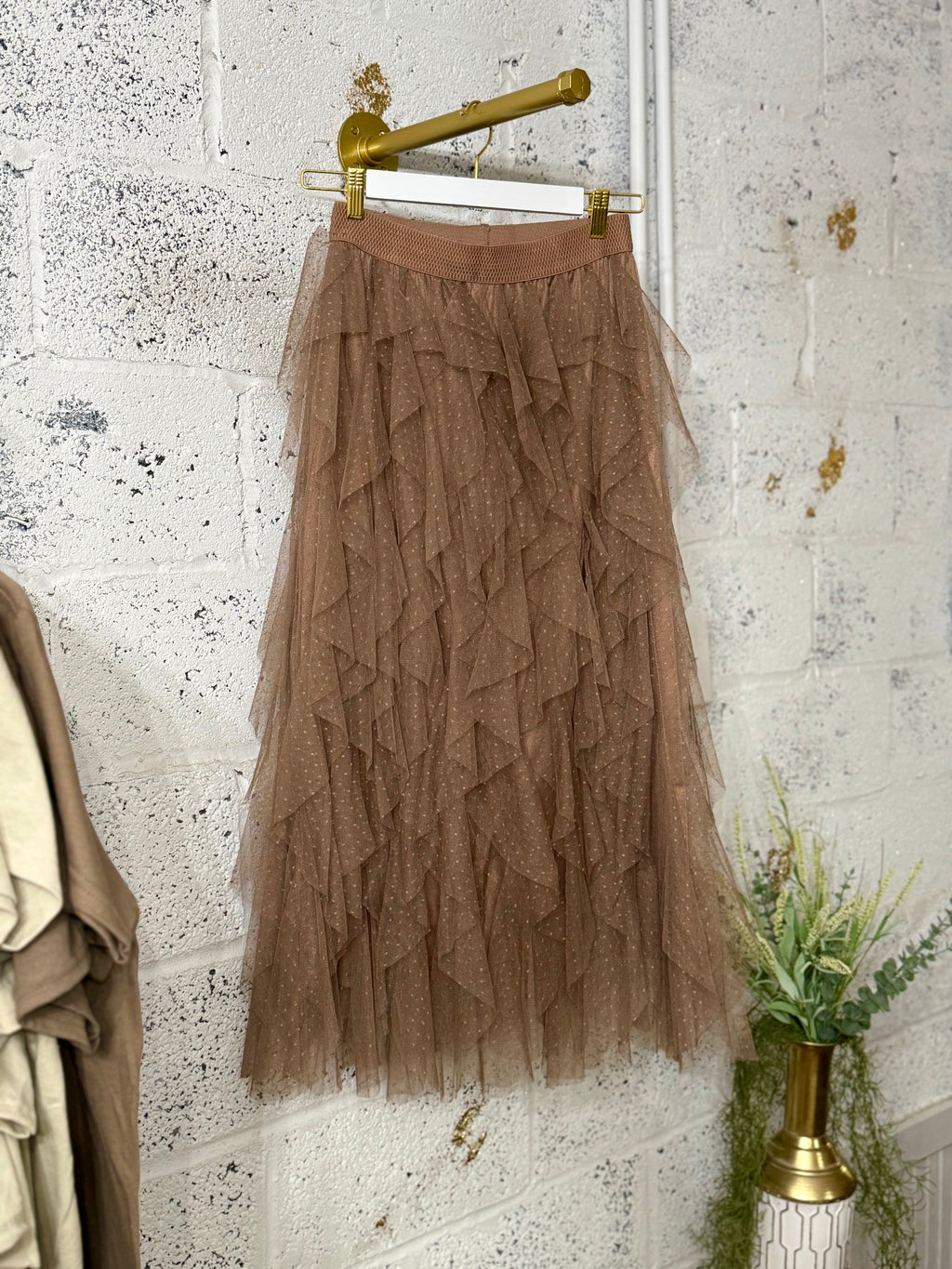 Ruffle Maxi Skirt