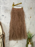 Ruffle Maxi Skirt