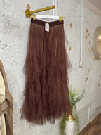 Ruffle Maxi Skirt