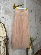 Ruffle Maxi Skirt