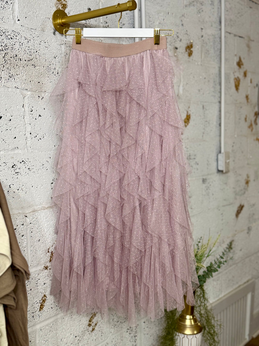 Ruffle Maxi Skirt