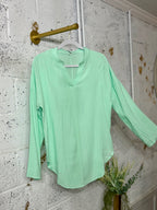 V-Neck Linen Shirt