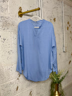 V-Neck Linen Shirt