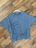 Fleur Mineral Washed Top - Blue