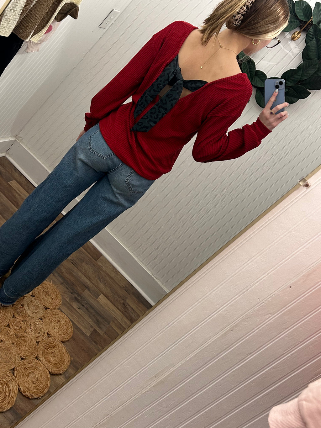 Pretty Fierce Bow Back Top