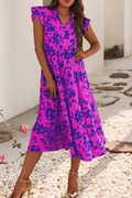 Flutter Sleeve Maxi Dress