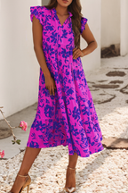 Flutter Sleeve Maxi Dress