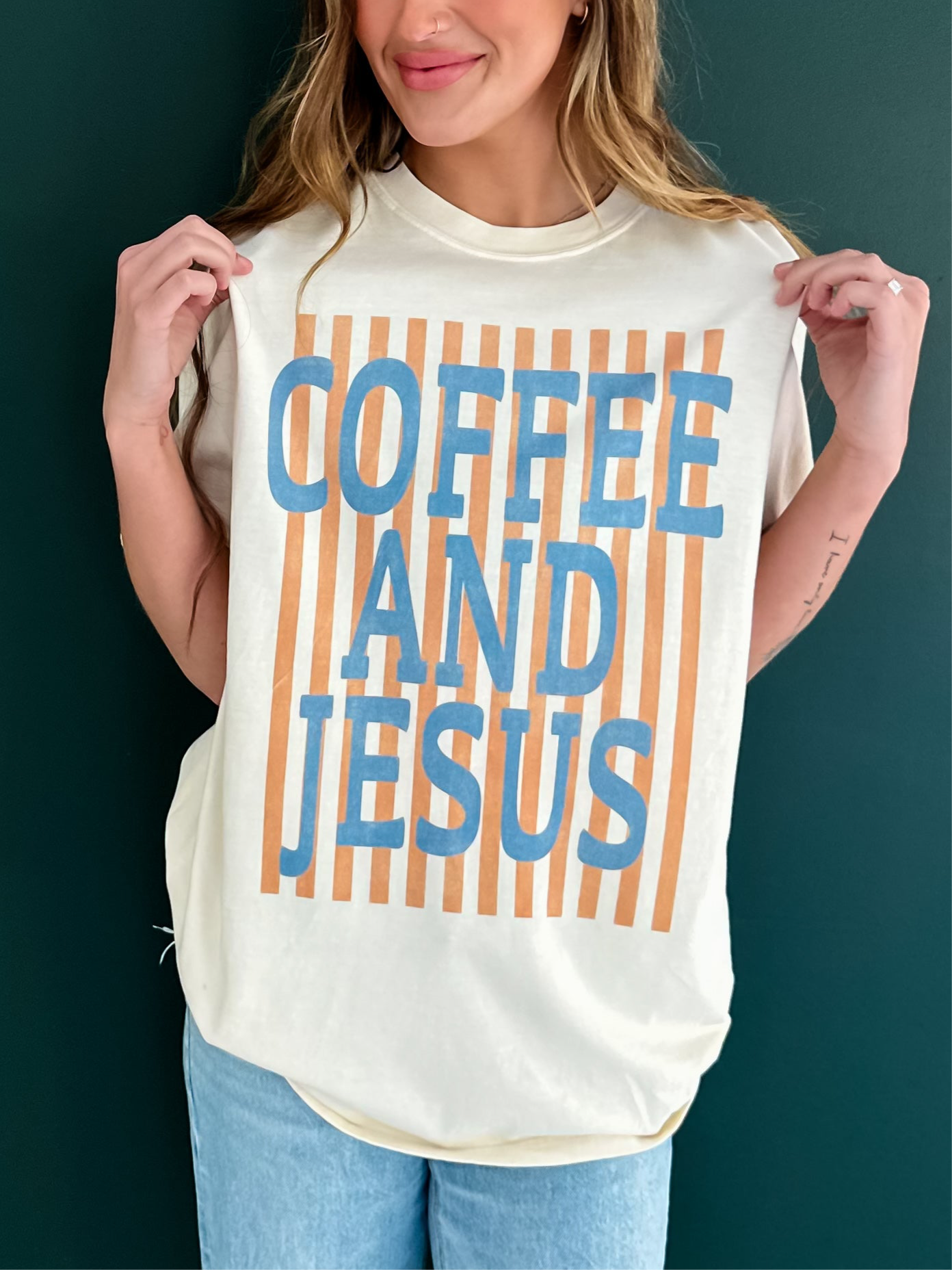 'Coffee and Jesus' Tee