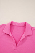 Collared Knit Lounge Set