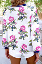 LDC V-neck Floral Print Blouse