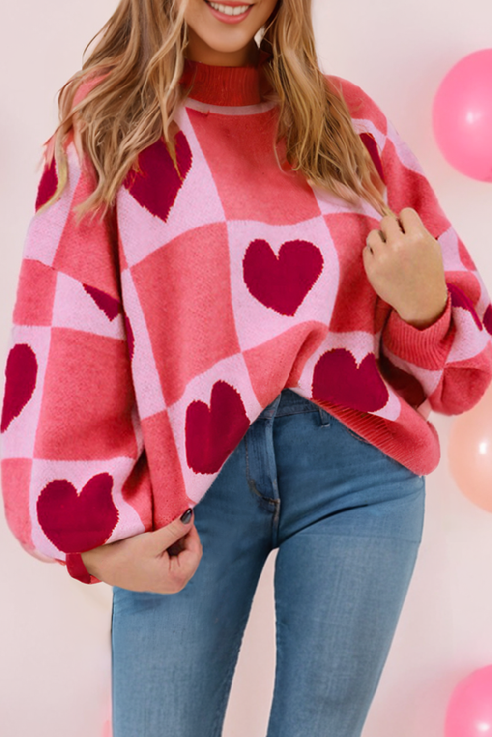 All the Love Mock Neck Sweater