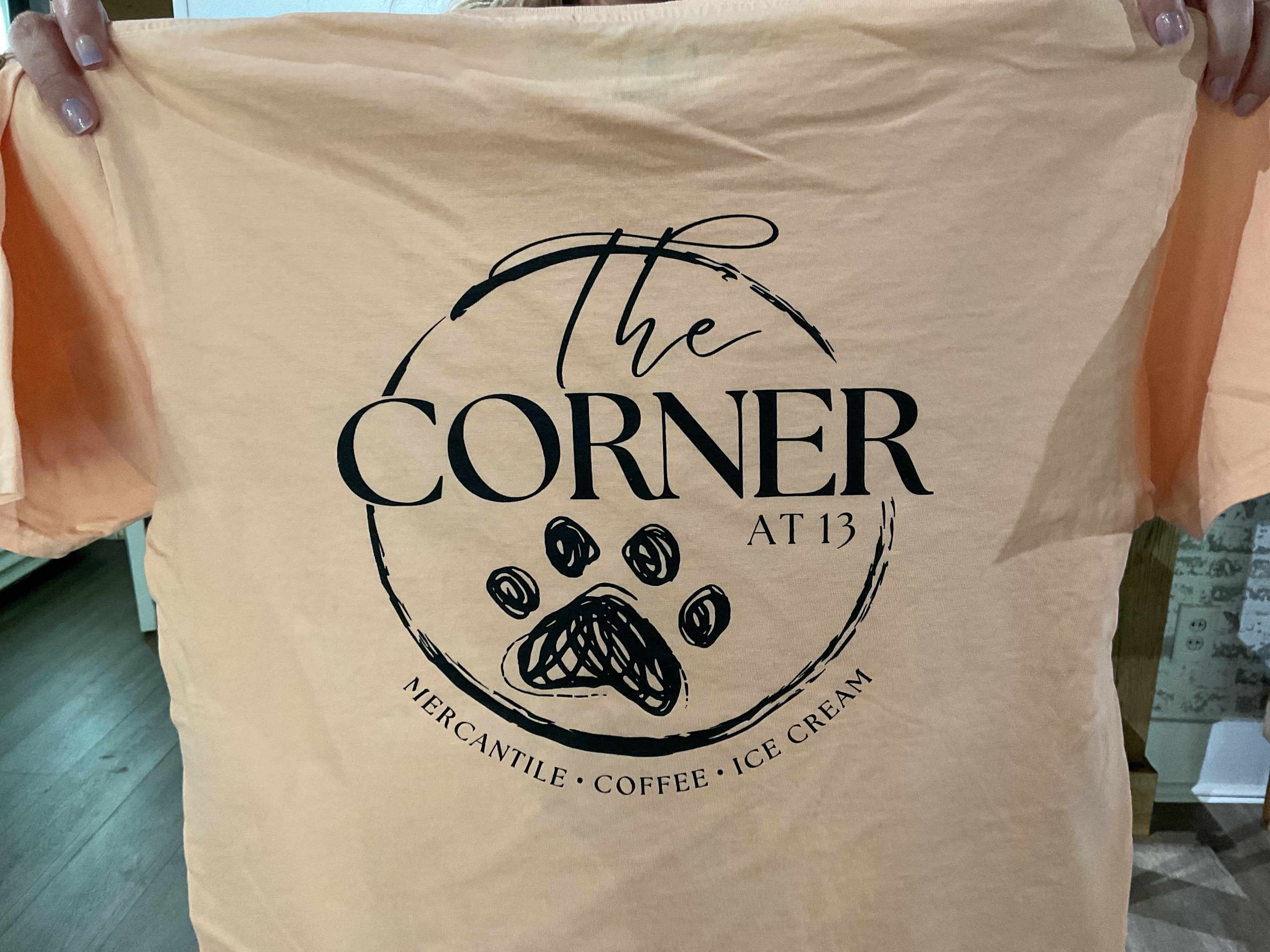 Adult T-Shirt - Corner 13 Paw Print Design