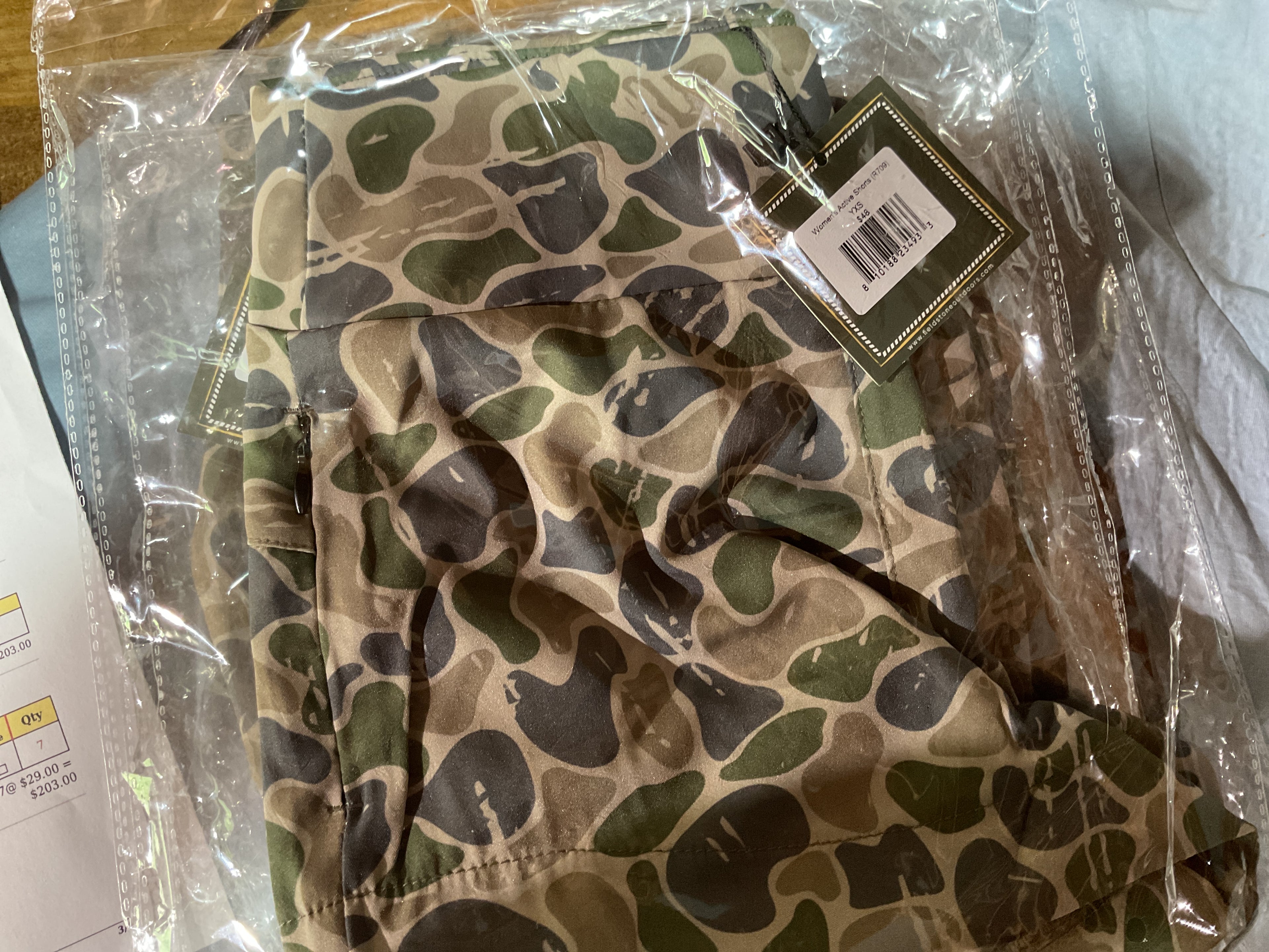Youth Camo Yoga Shorts