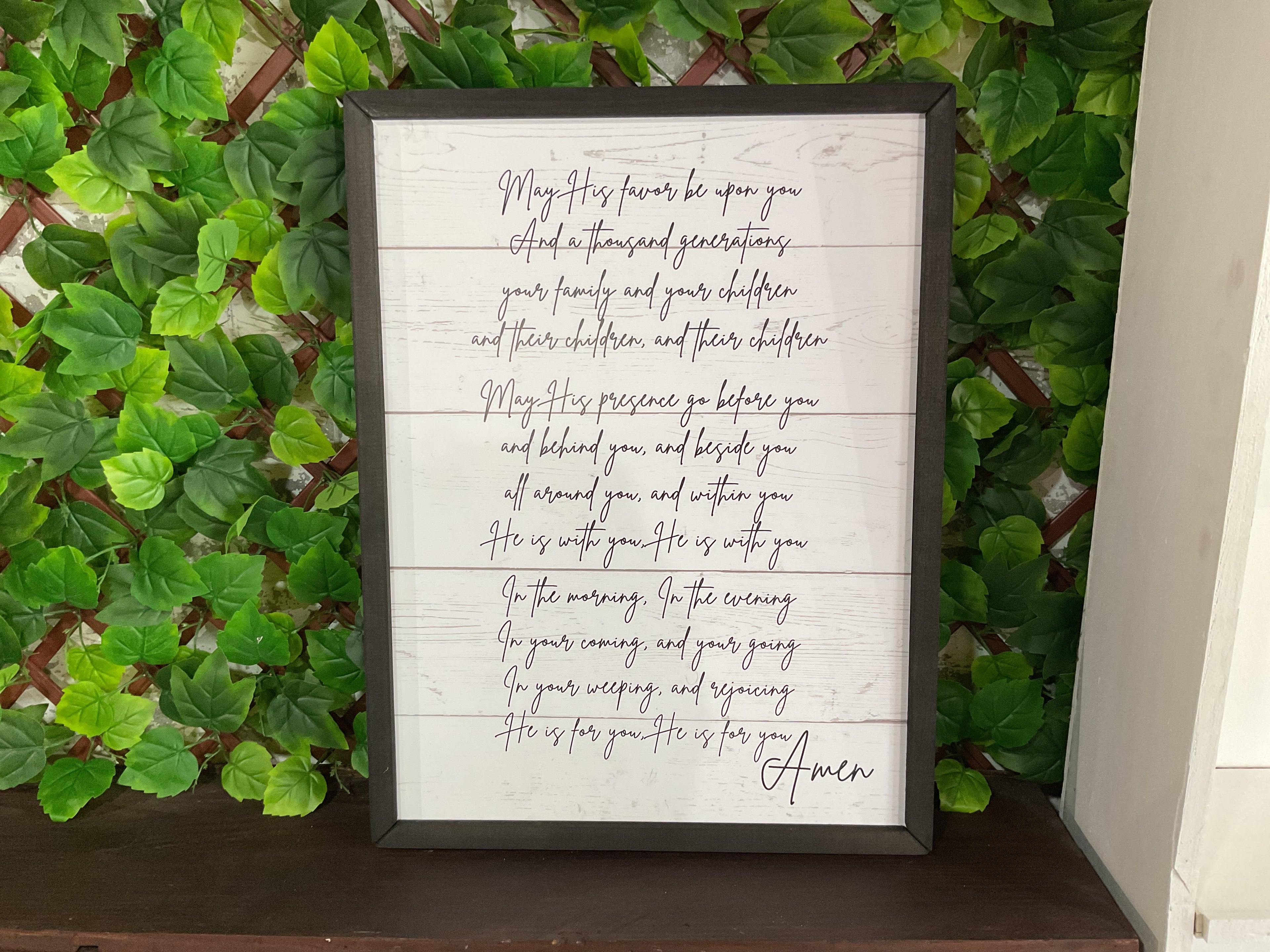 His Favor Box Frame 18x24