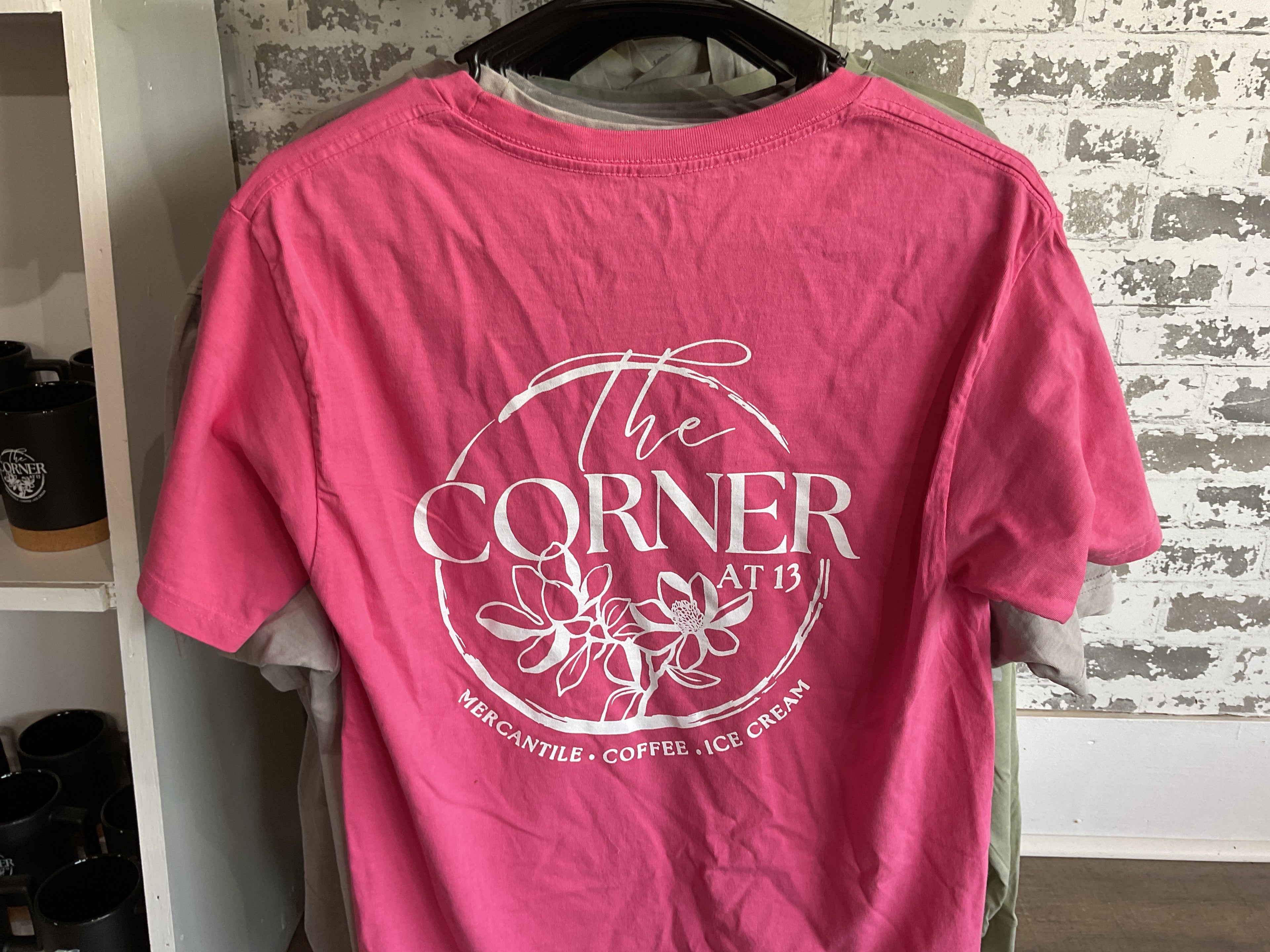 Adult T-Shirt - Corner 13 Flower Logo